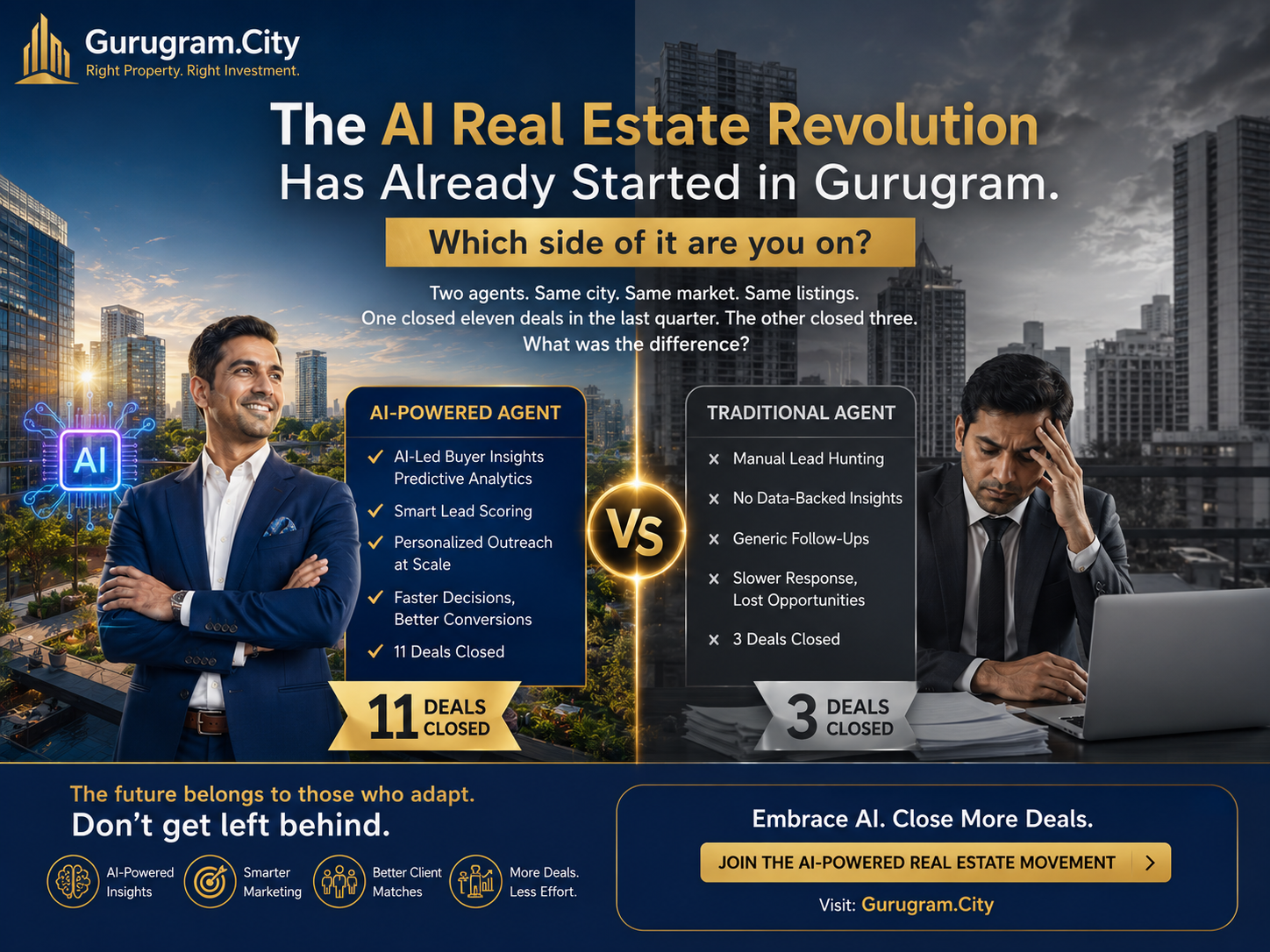 AI Assisted System vs traditional agents in real estate